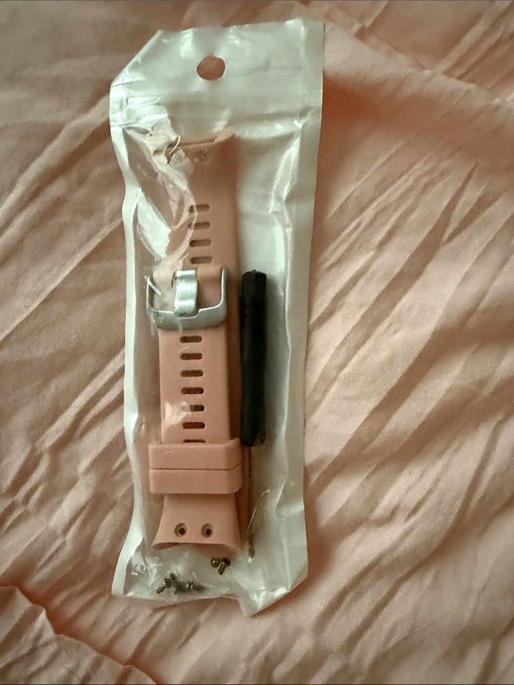 Silicone Replacement Watch Band - Pink compatible with runner women’s smart watc